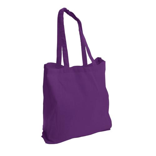 Long Handle Cotton Bag-Purple