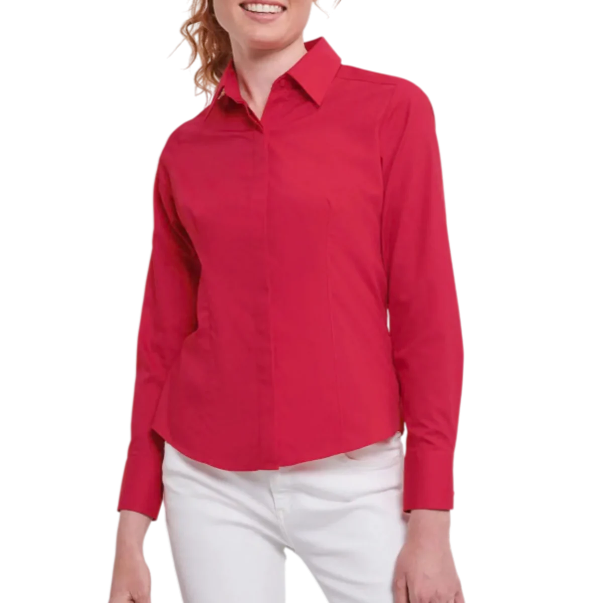 Russell Ladies Fitted Poplin Shirt main image