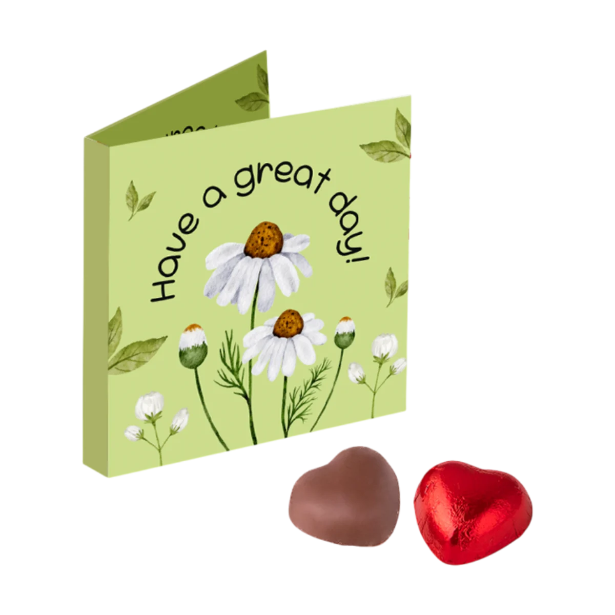 Folding Card with Red Chocolate Heart main image