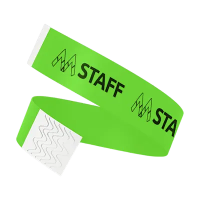 Braccialetti di carta Tyvek per eventi