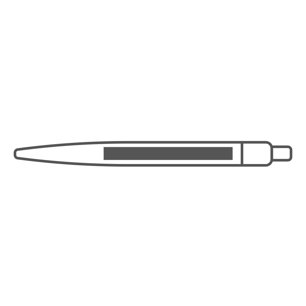 Body | 0.25H in x 2.5W in