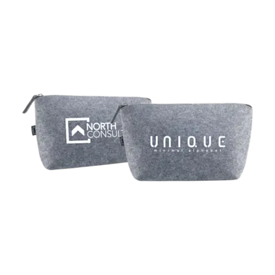 Borsa da toilette in feltro Eco RPET