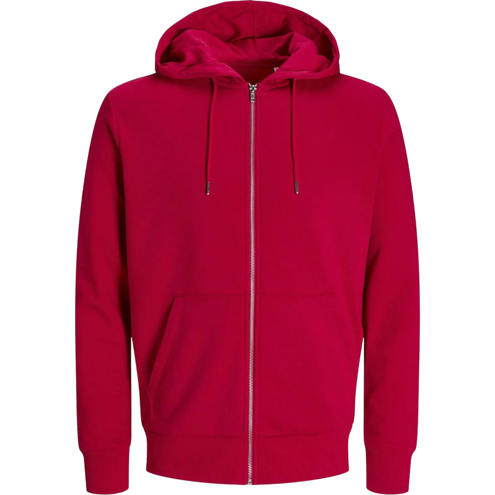 produktjackjonesbasicziphoodsweatjj3907u lipstick red