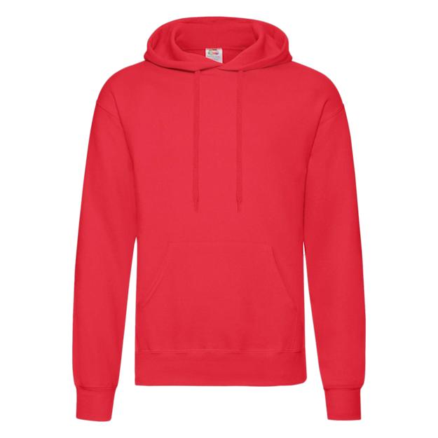 Fruit of the Loom Classic Hoodie ICON red