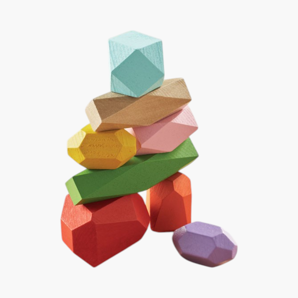 PDP - dolmen8stackingwoodrocksinpouch square #F8F8F8 background