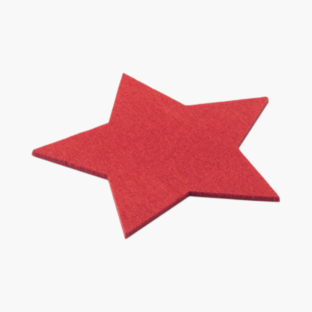 PDP - starguardsetof4rpetfeltcoastersinstarshape square #F8F8F8 background