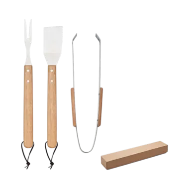 Smokey BBQ Set mit Eichenholzgriff