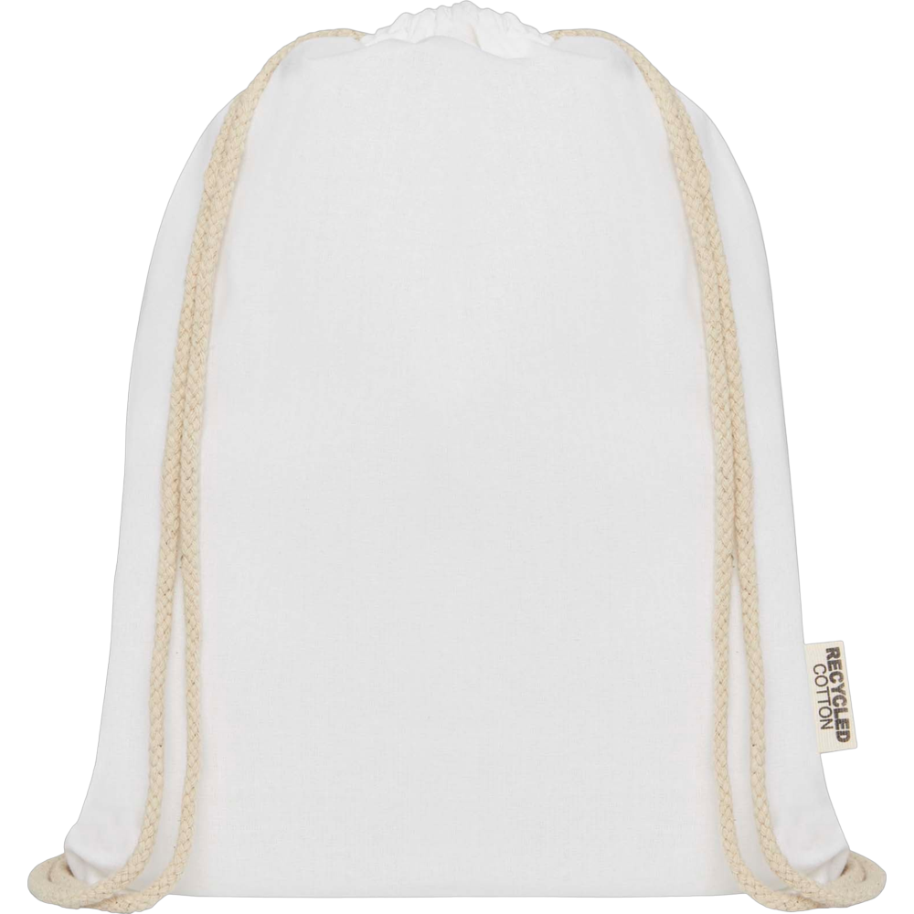oregon140gmgrsrecycledcottondrawstring white