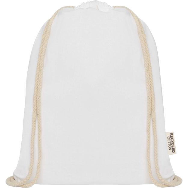 oregon140gmgrsrecycledcottondrawstring white