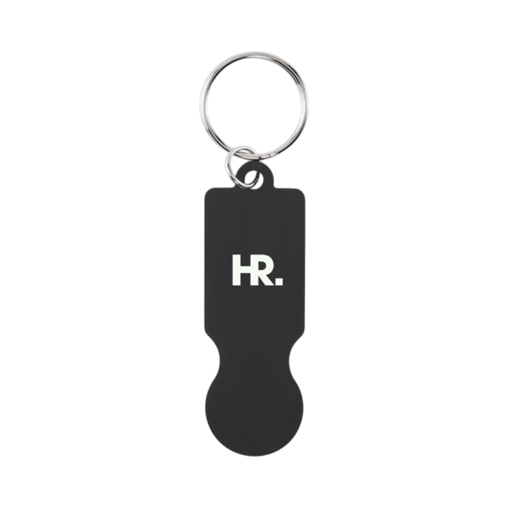 Recycled Aluminium Key Ring with Trolley Token | HelloPrint