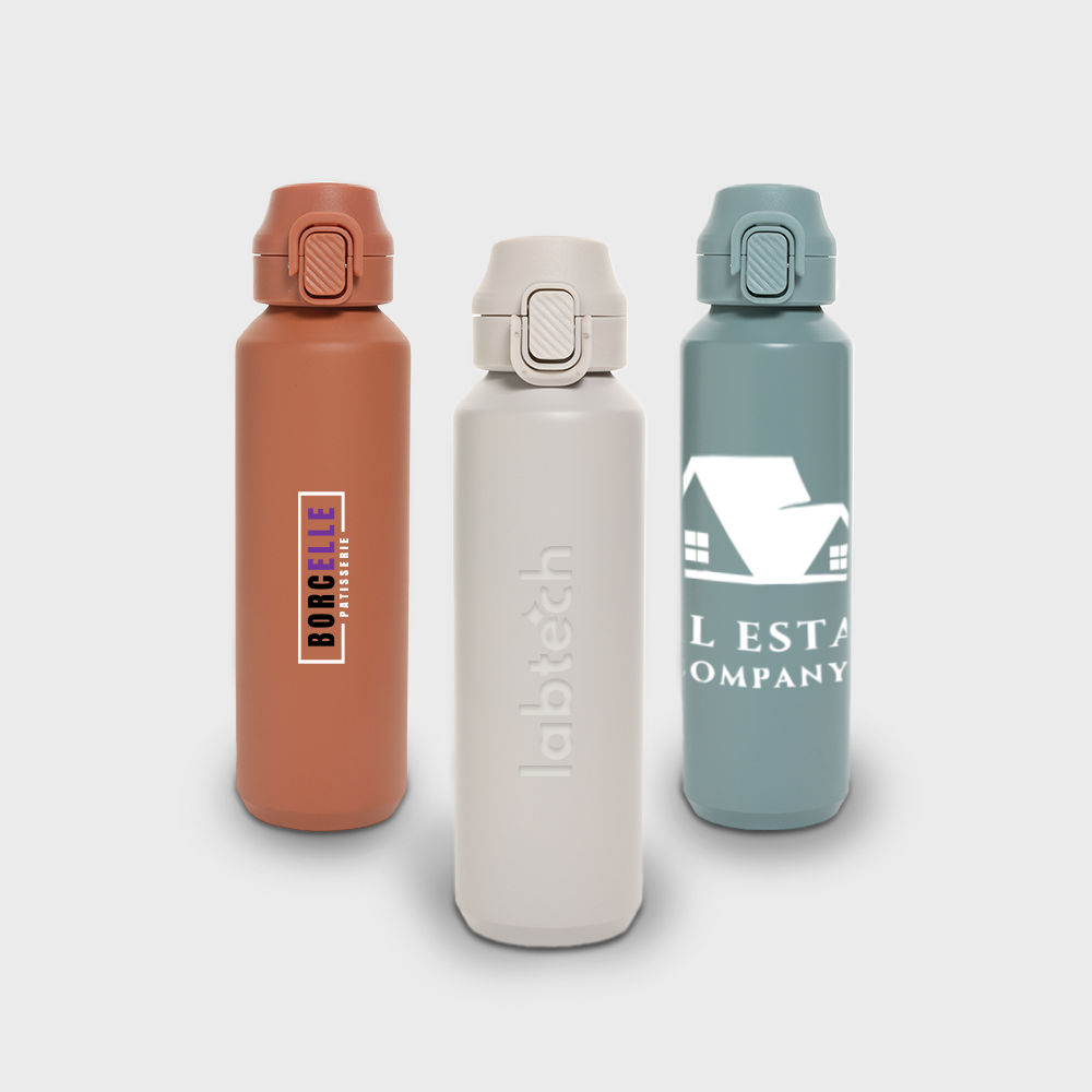 Via RCS Re-Steel Lockable Sport Bottle 600 ml