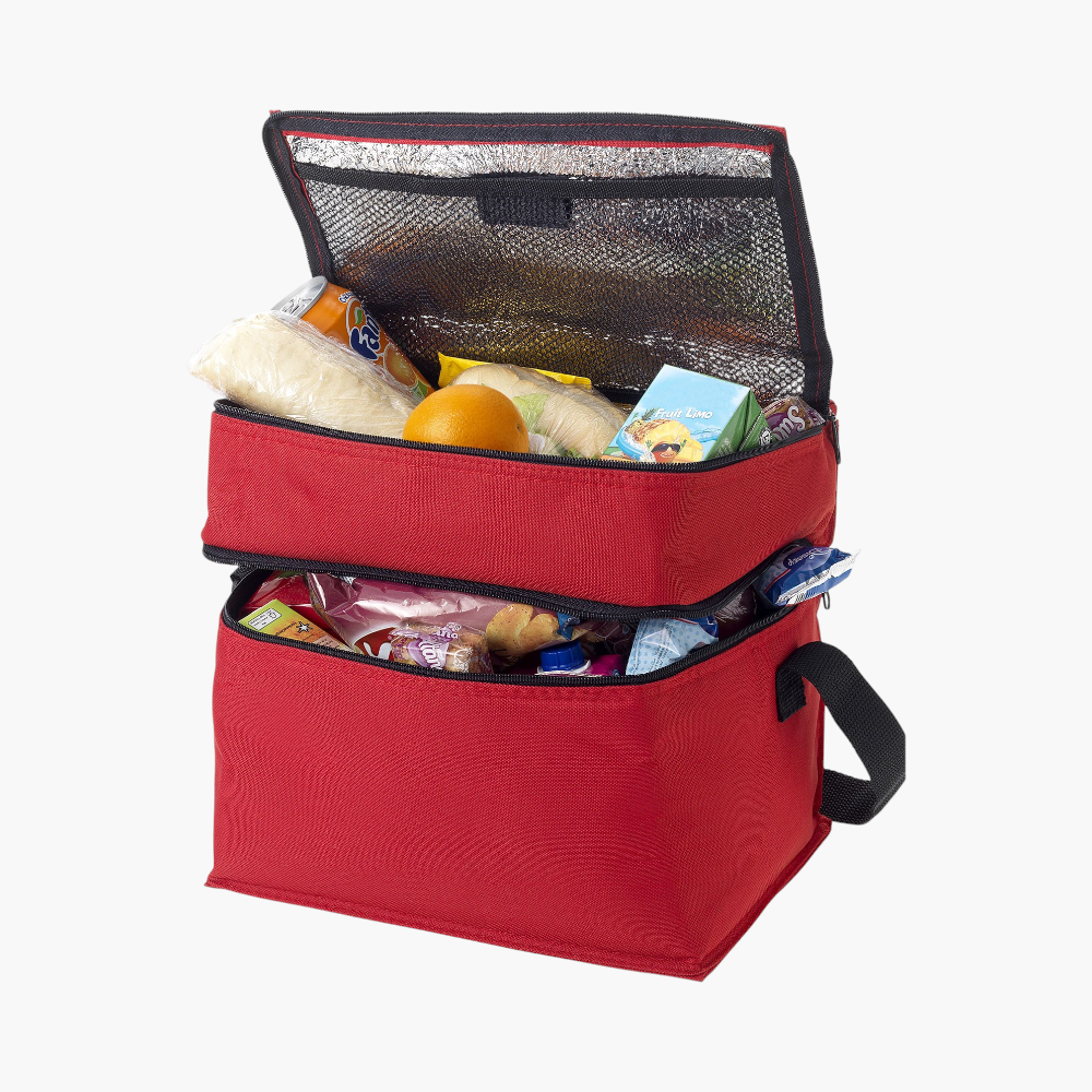 PDP - oslo2zipperedcompartmentscoolerbag13l square #F8F8F8 background