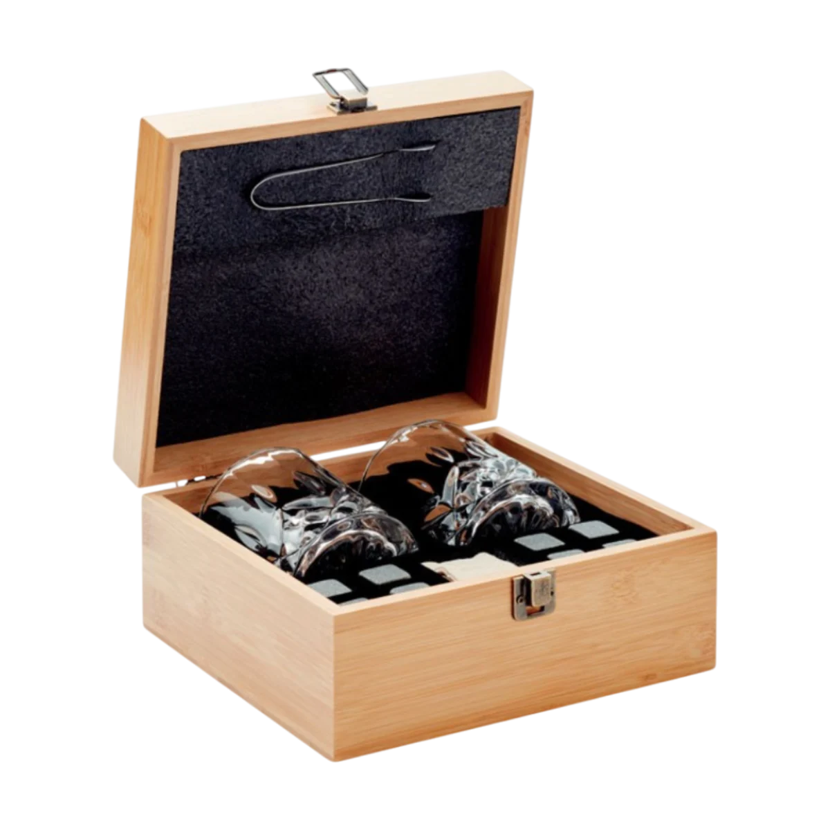 Whisky Glass Set in Bamboo Box main image