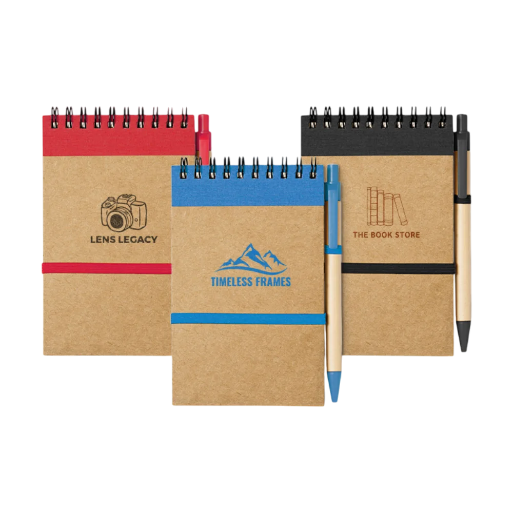 sonoraa6recyclednotepadwithpen PLP