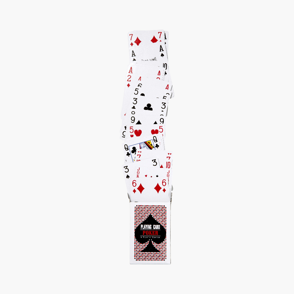 PDP - cardboardboxwithplayingcardsanton square #F8F8F8 background