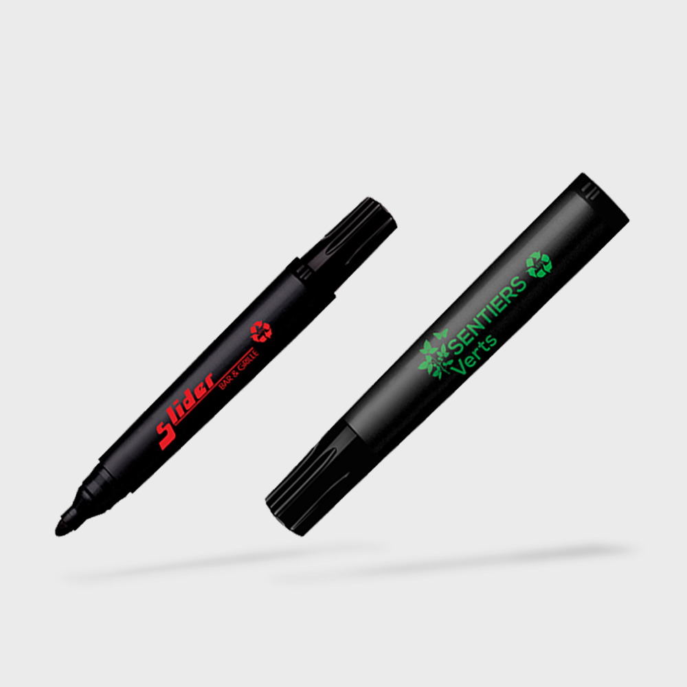 Pennarello Permanente BIC Marking Fine ECOlutions - Punta Conica Fine, Nero, Confezione Da 2 - Foto 3