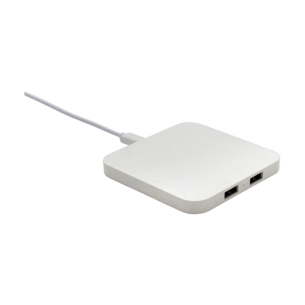 PDP - rcsrecycledplastic10wwirelesschargerwithusbports square #F8F8F8 background