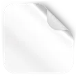 White glossy paper