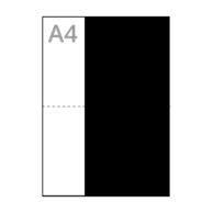 1/3 A3  297 x 140 mm