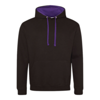 varsityhoodiejusthoods jetblack:purple