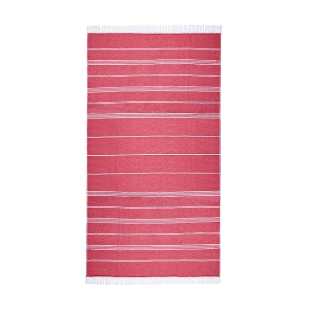 92. T1-RHAM RECYCLED HAMAM TOWEL Red