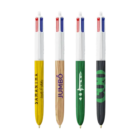 BIC® 4 Colours Wood Style
