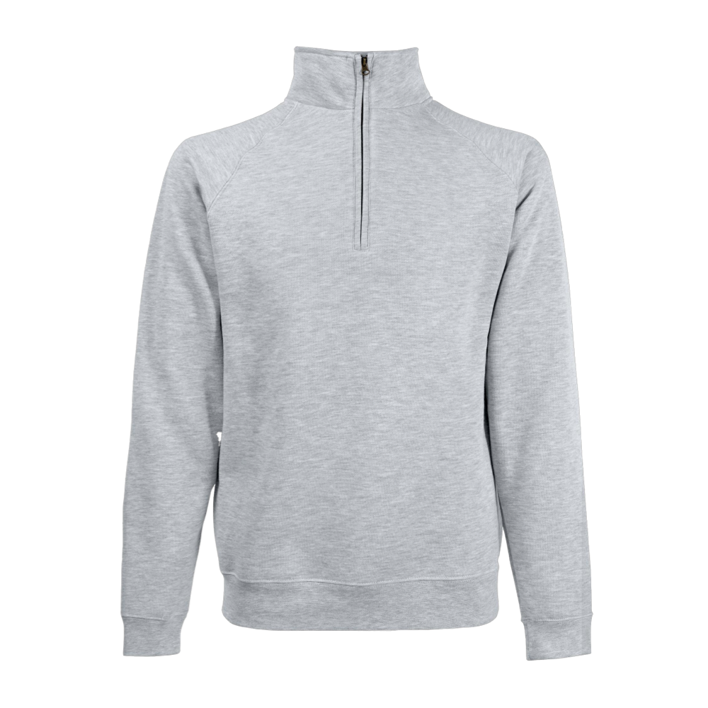 Fruit of the Loom Premium Zip up Sweat ICON heather grey