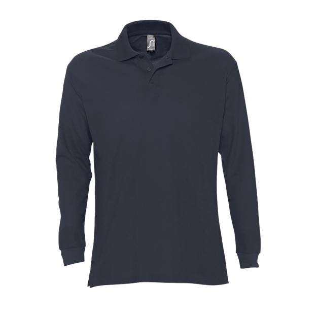 Sols Basic Long Sleeve Polo ICON navy