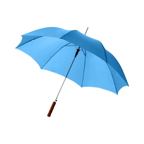 Lisa 23- auto open umbrella with wooden handle process blue