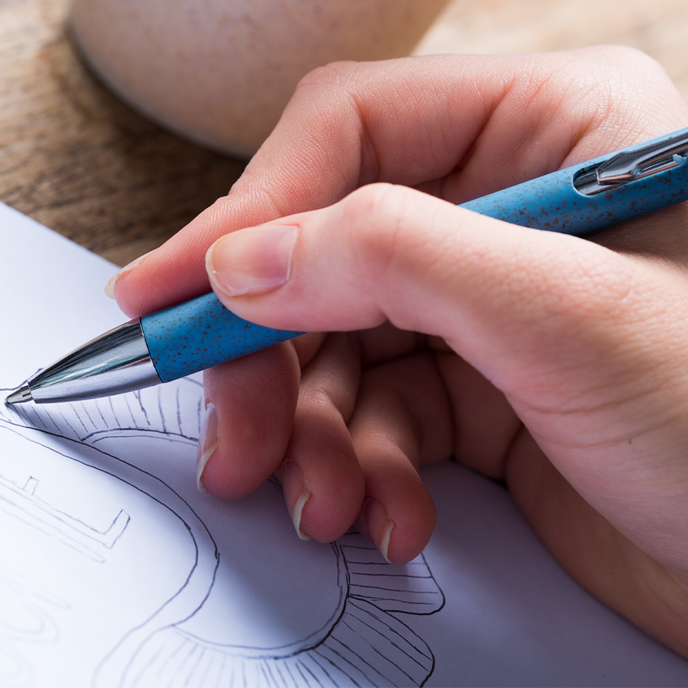 Ebony Wheat Straw Pen setting 2