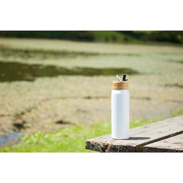 ECO Aluminium Bottle with Bamboo Lid -3