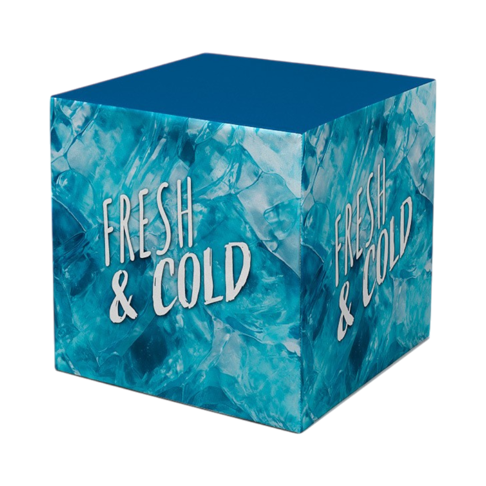 Pouf cube publicitaire personnalisé
