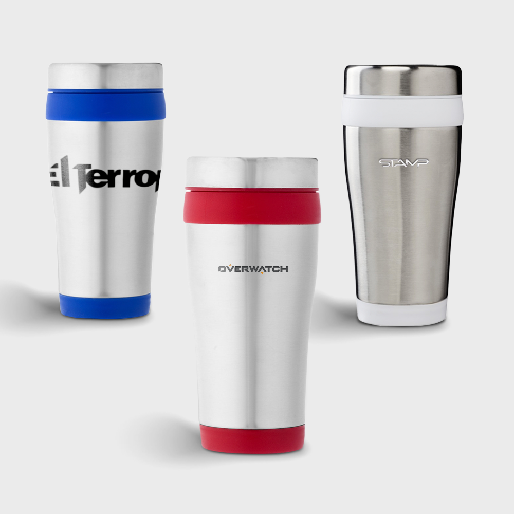 Silver with Coloured Accents RCS Insulated Double-walled Tumbler 410 ml