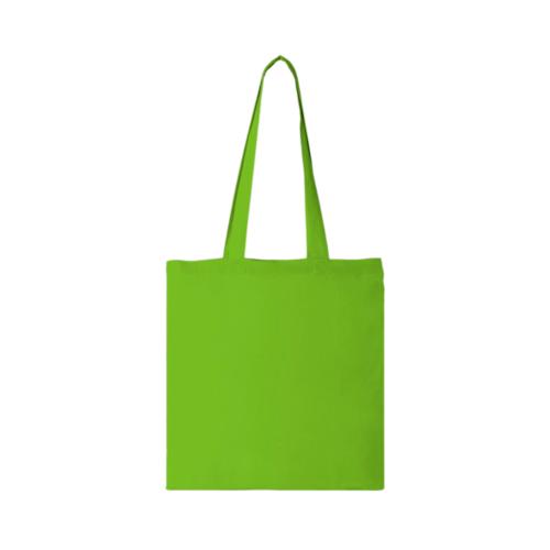 Carolina 100 gsm cotton tote bag 7L lime