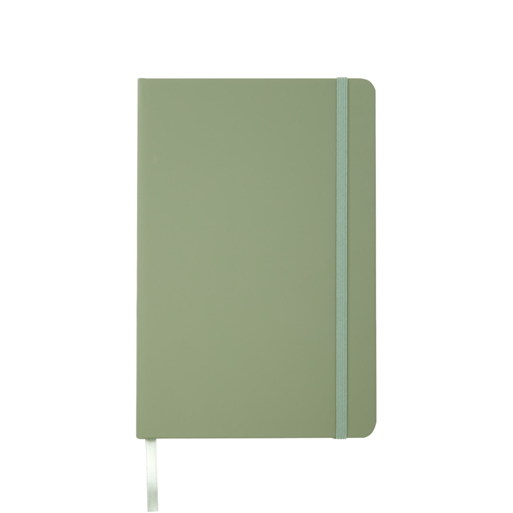 spectruma5hardcovernotebook heather green