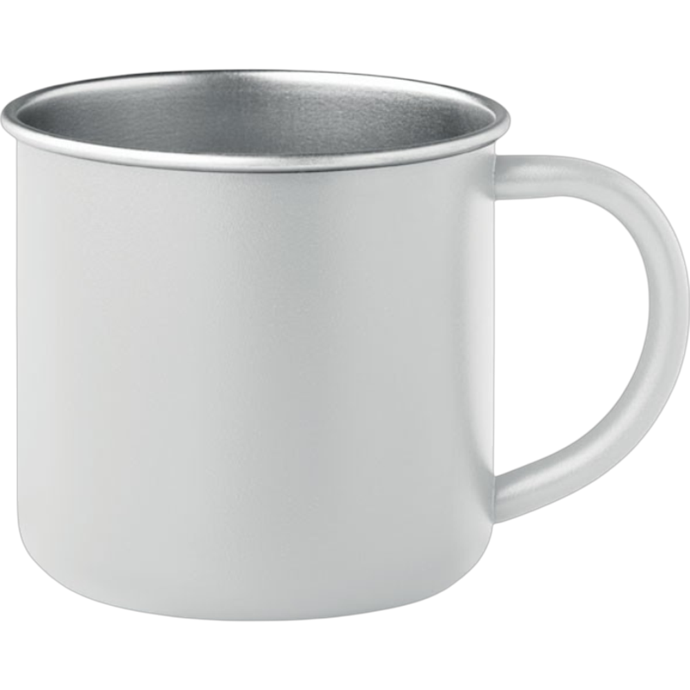 ICON - cariburecycledstainlesssteelmug white