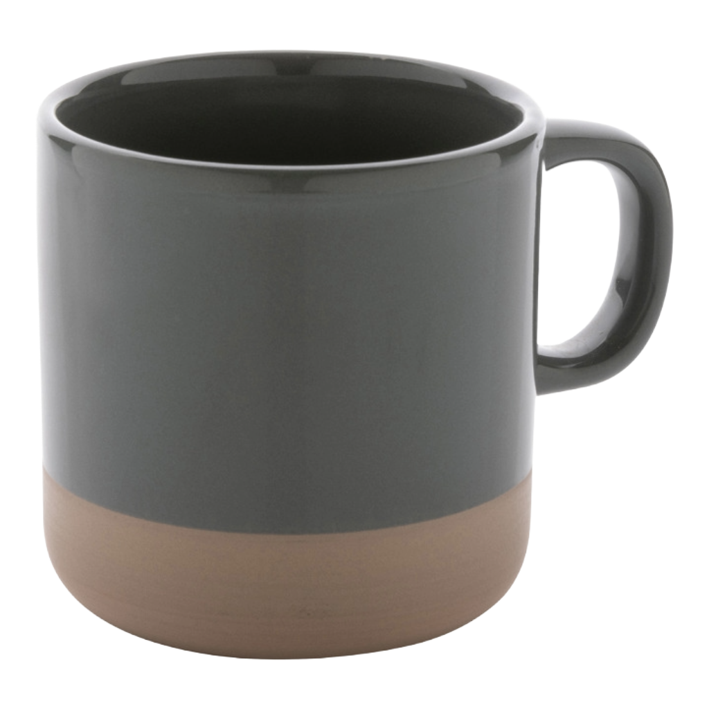 glazedceramicmug360ml grey