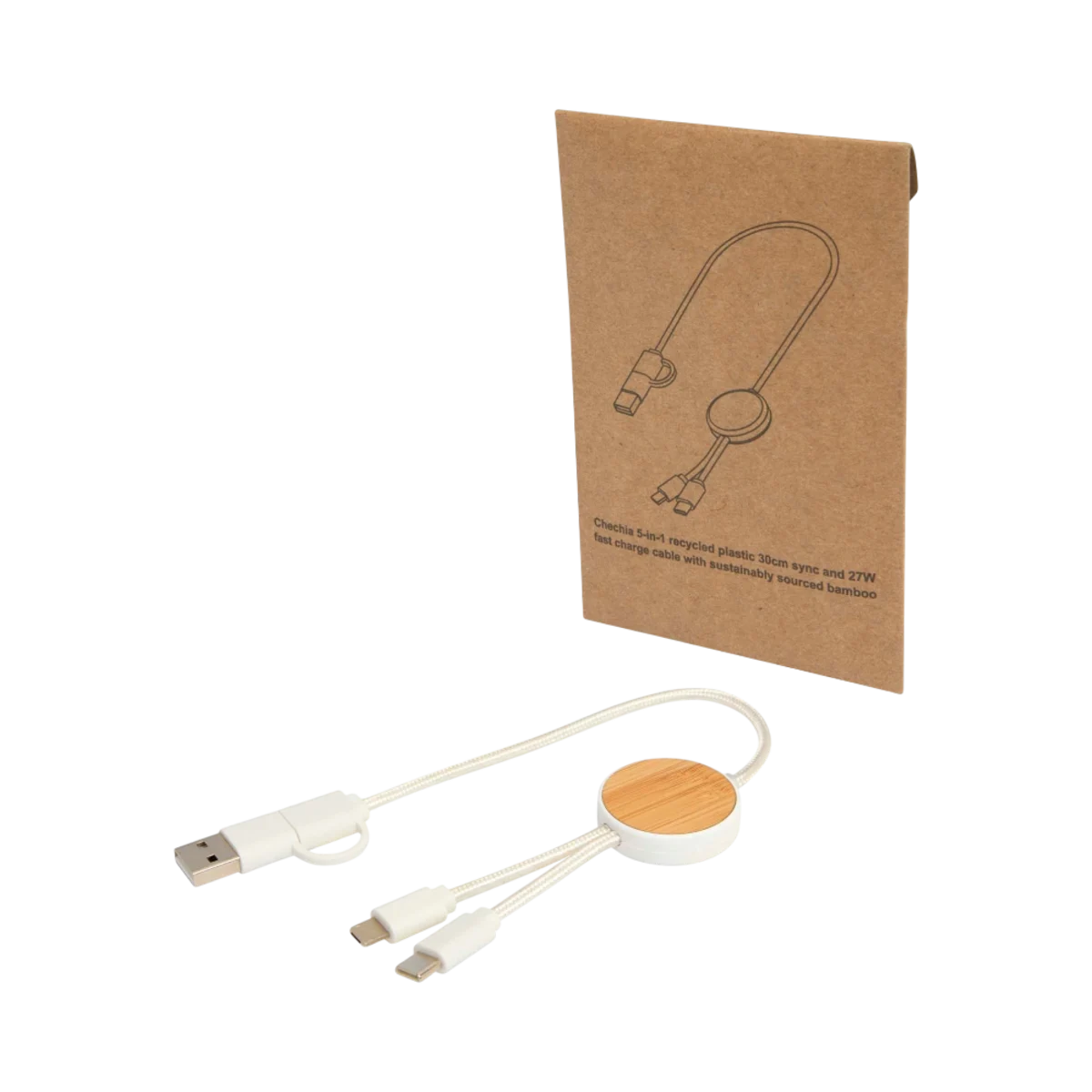 Chechia 5-in-1 Recycled Plastic Bamboo Cable main image