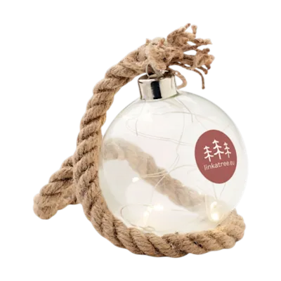 BAUBLI Glass Bauble with LED Lights
