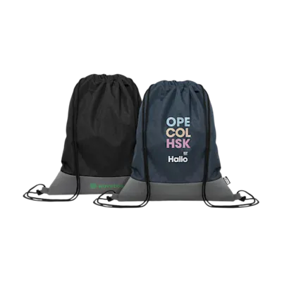 RPET Two Tone Drawstring Bag