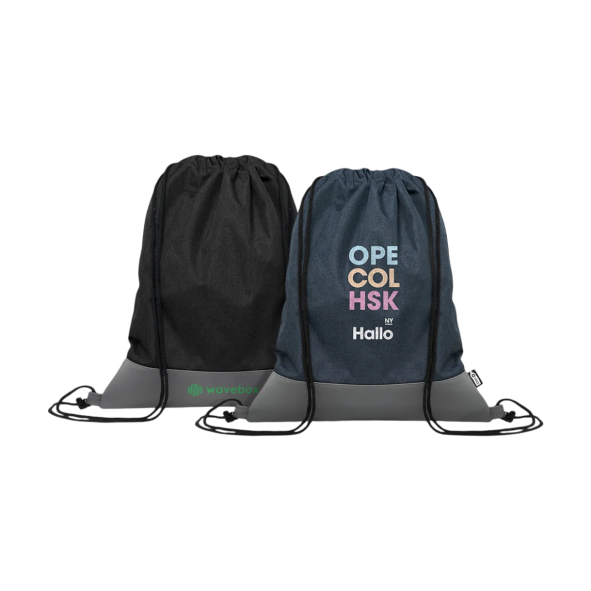 RPET Two Tone Drawstring Bag main image