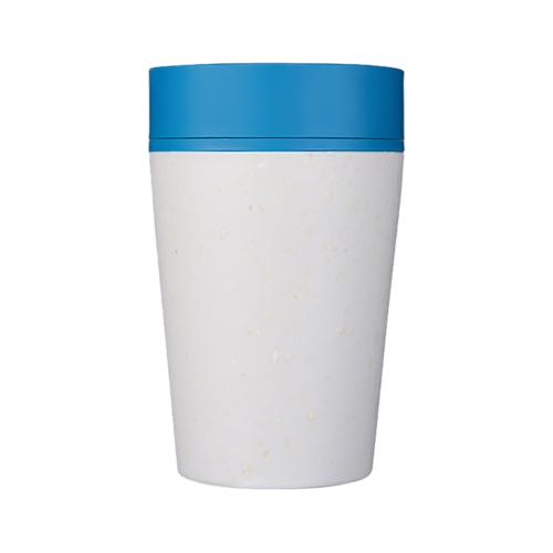 Untitled-Circular&Co Recycled Coffee Cup 227 ml white pacific blue