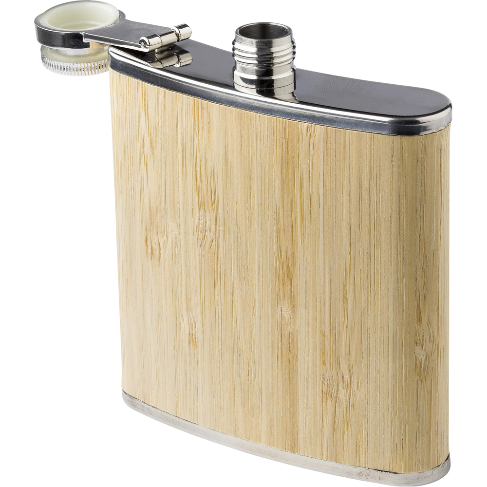 stainlesssteelandbamboohipflaskhayden - supplier_transparent