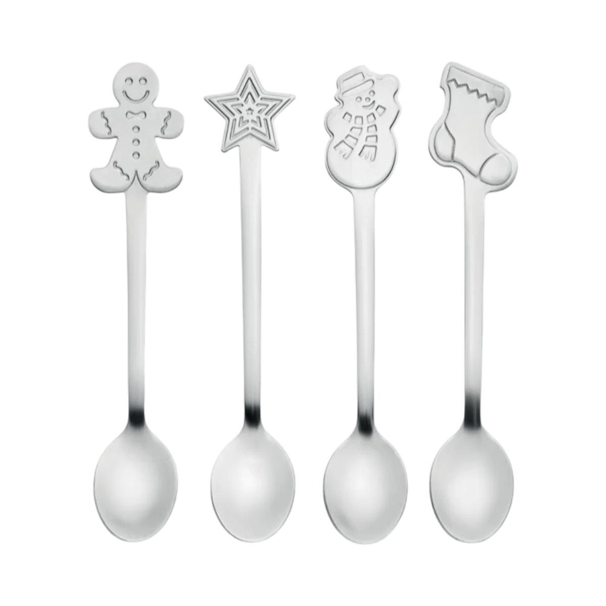 Image principale de Lot de 4 cuillères à thé motif Noël