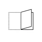Portrait design left fold