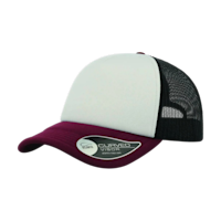 ICON - rappercap white_black_burgundy