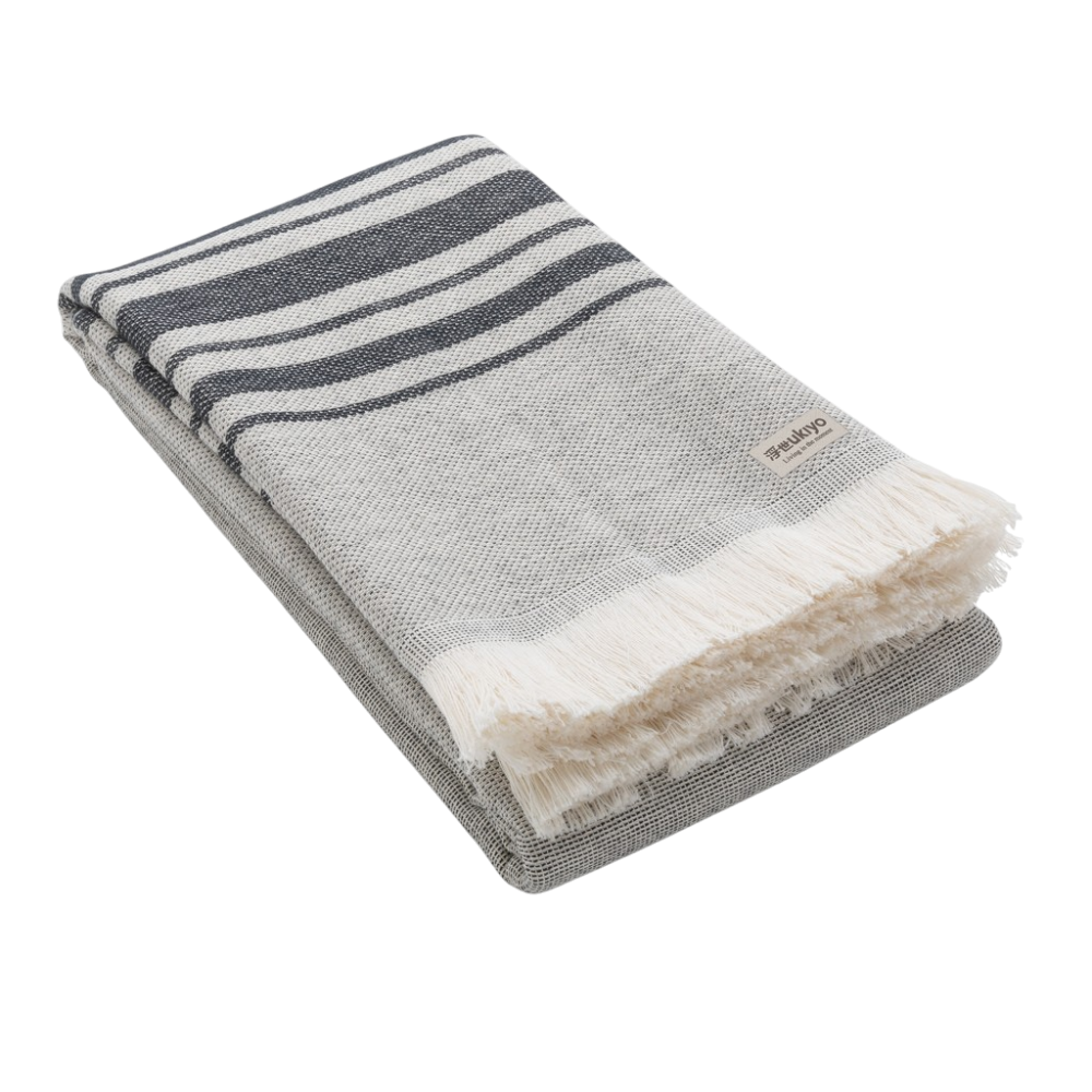 Asciugamano da spiaggia Hammam morbido Ukiyo | 100 x 180 cm