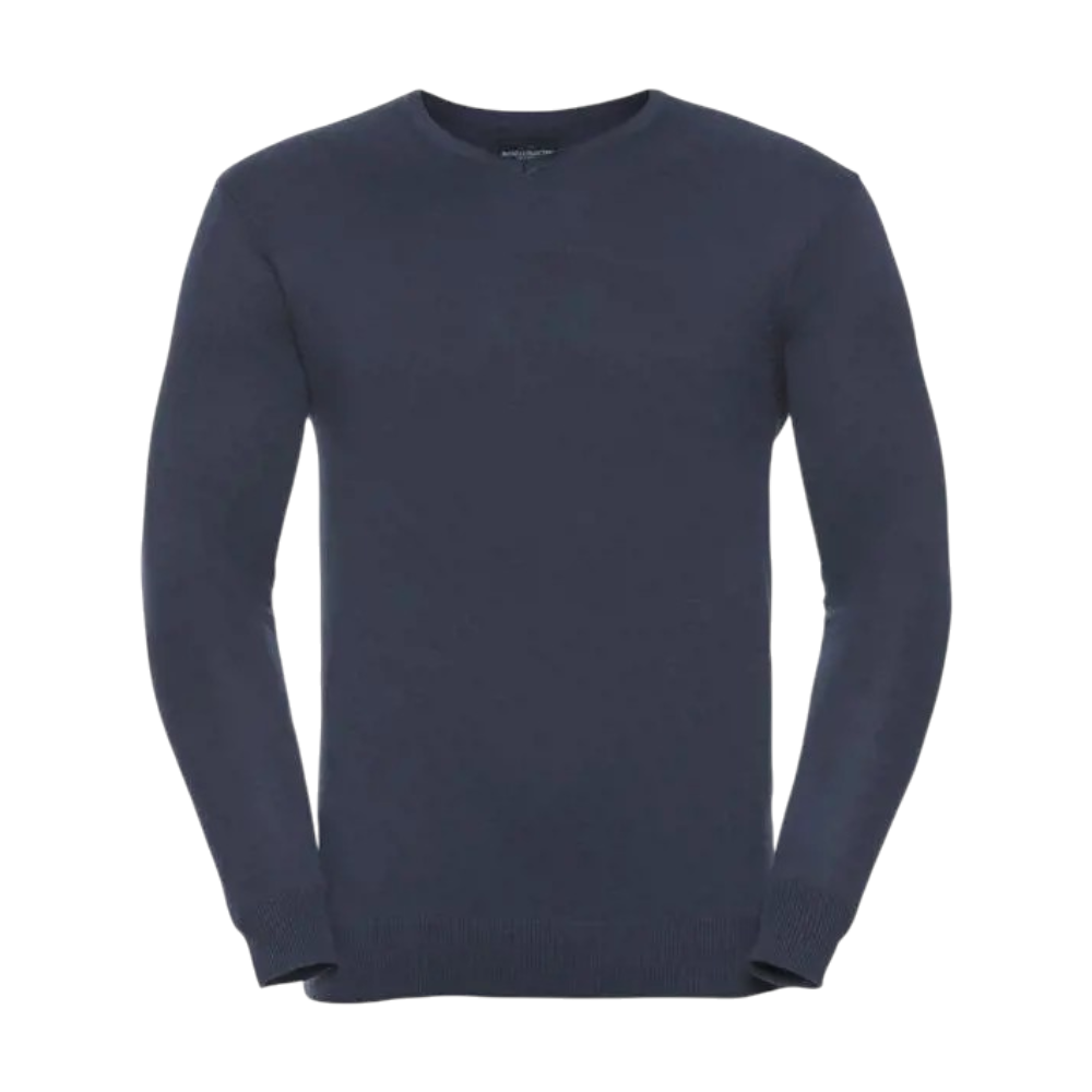 ICON - russellmenvneckknittedpullover french_navy