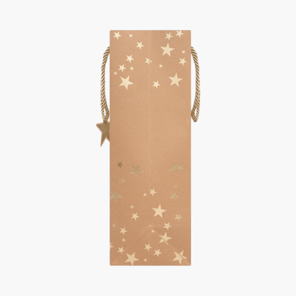 PDP - sparkleelegantgiftkraftpaperbagwithseasonalpattern square #F8F8F8 background
