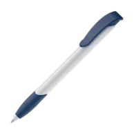 Bianco e blu scuro